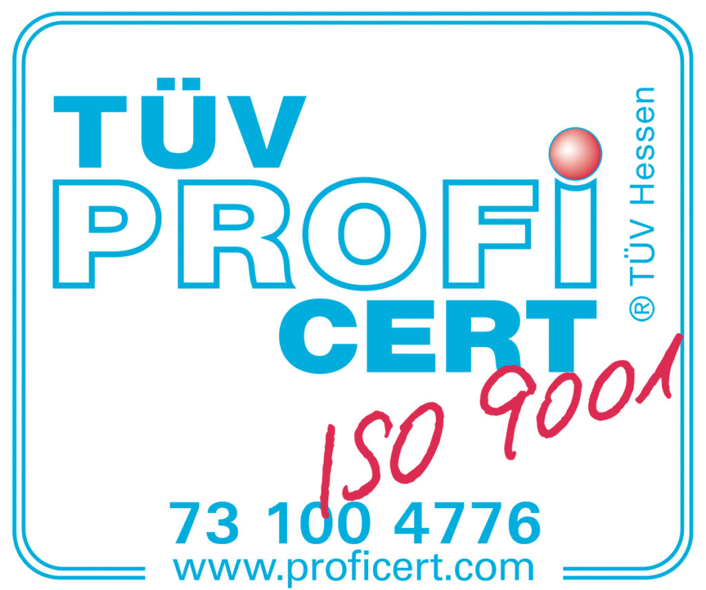 Logo TUV PROFI CERT